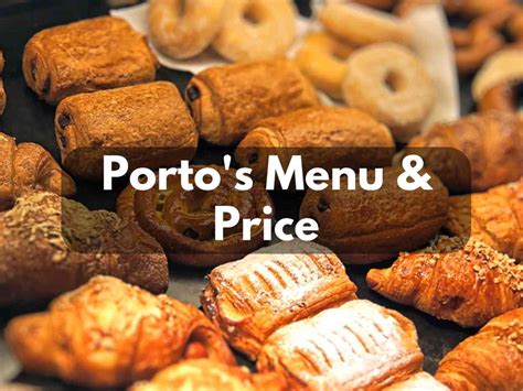 porto's bakery catering menu